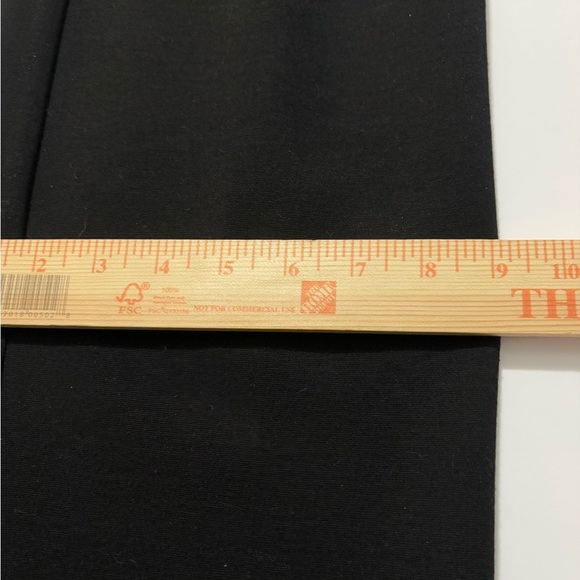 Eileen Fisher Soft Viscose Classic Black Straight Leg Pants. 2 Button Closure. - Picture 10 of 12